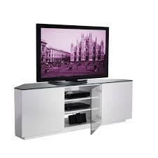 Corner tv stands, in particular, are a smart solution to homes because they don't stop at just utilizing blank corners; Ukcf Milan Gloss White Corner Tv Cabinet Up To 55 Inch Fully Assembled Laptops Direct