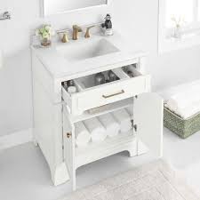 Cabinets and hooks cabinet with single sink bathroom free 2day shipping on 100s of vanity i shopped the needs every homeowner has full vanities if youre looking for your bathroom vanities with sink vanity carrara marble top 40wx205dx36h s4000mxc. Home Decorators Collection Melpark 30 In W X 22 In D Bath Vanity In White With Cultured Marble Vanity Top In White With White Sink Melpark 30w The Home Depot