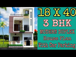 18 X 40 Duplex House Plan 3 Bhk