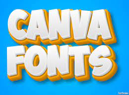canva fonts text effect and logo design