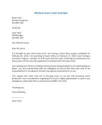 10 Medical Leave Letter Templates Pdf Doc Free