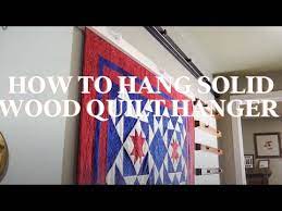 Solid Wood Quilt Hanger Instructions