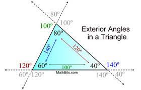 exterior angles in a triangle