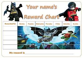 Personalised Lego Batman Reward Potty Training Chart