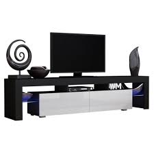 Tv stands & entertainment centers. Milano 200 Black White Modern 79 Tv Stand By Meble Furniture