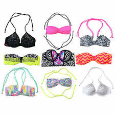 Details About Victorias Secret Pink Bikini Swim Top Bathing Suit Swimsuit Bling Vs New Nwt