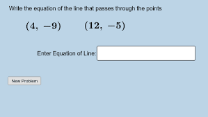 Writing Linear Equations Given 2 Points