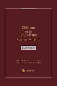Ohlbaum On The Pennsylvania Rules Of Evidence Lexisnexis Store