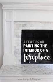 Painting The Interior Of A Fireplace