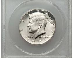 1971-P Off-Center Strike Kennedy half dollar