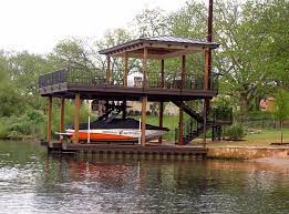 house boat dock house