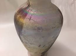 Iridescent Art Glass Sandblast Look 7