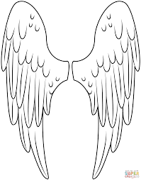 Angel Wings coloring page | Free Printable Coloring Pages