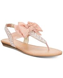Swan Flat Thong Sandals Created For Macys