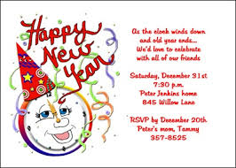 New Year Pa Fresh New Year Party Invitation Wording Birthday
