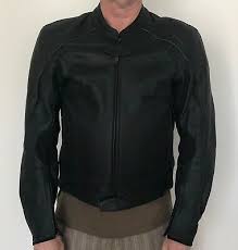 Hein Gericke Matt Black Leather Sports Motorcycle Jacket Ce
