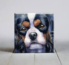 cavalier king charles spaniel ceramic