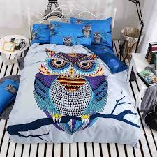 owl bedding set 3d bed linen duvet