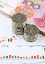 Chinese Currency And Coins With Chart