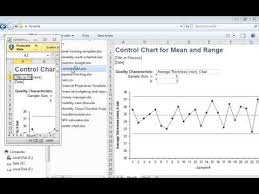 How To Control Chart For Mean And Range Excel Youtube