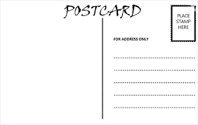 Free Blank Postcard Template Printable 4 X 6 4 X 6