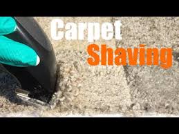 asmr buzzy carpet shaving with