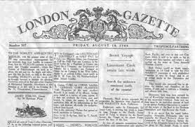 Top national newspapers, news sites, tv channels, and ethnic newspapers are listed in the page. Newspaper The London Gazette 1640 The London Sutori