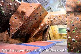 indoor rock climbing gym