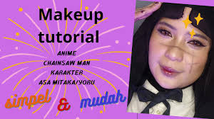 makeup tutorial look anime simpel