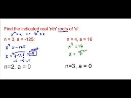 Finding The Indicated Nth Root Of A