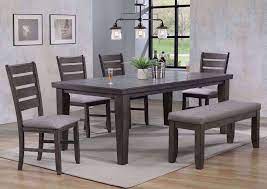 This farmhouse dining table is just right for giving your family and friends a place to gather and enjoy (especially for sunday dinner). Bardstown 6 Piece Dining Table Set Gray Home Furniture Plus Bedding