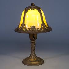 Miller Boudoir Slag Glass Panel Lamp