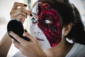 premium photo halloween ghost makeup