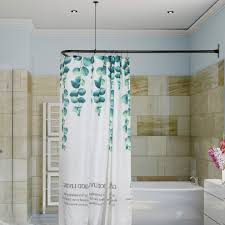 artiwell l shaped shower curtain rod