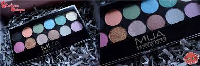 mua glitter ball palette swatches and
