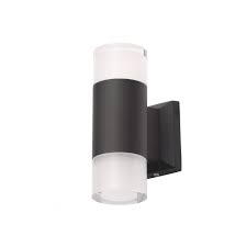 Forum Lighting Zn 31765 Blk Ashby 2 Light Colour Changing Led Outdoor Wall Fitting In Black Finish