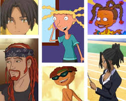13 cartoon characters with dreadlocks