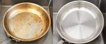 remove sns from snless steel cookware