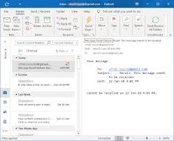 how to recall mail in outlook april 22