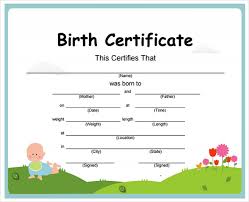7 Birth Certificate Templates Free Examples Samples Format