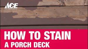 How To Stain A Porch Deck Ace Hardware