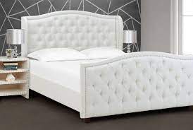 White Upholstered Bed