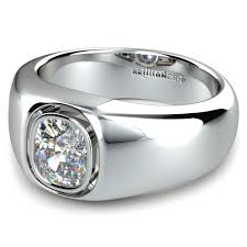 mens diamond ring 1 1 2 carat cushion