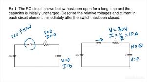 Rc Circuit Immediately After A Switch