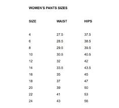 Size Chart Dickies