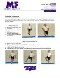 airex balance beam training exercises