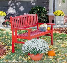 Paint A Red Bench Bench Makeover