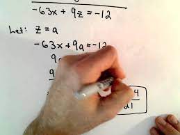 solving a system of 2 equations with 3