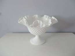 Vintage Fenton Milk Glass Hobnail