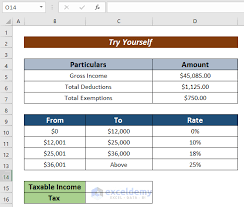 calculating withholding tax in excel